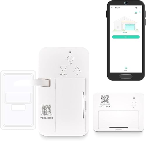 YoLink Abridor de puerta de garaje inalámbrico inteligente de 14 milla del mundo, control de aplicación, compatible con Alexa IFTTT, requiere YoLink