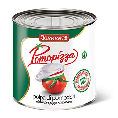 Pomopizza Polpa di Pomodori 3kg - La Torrente - Cartone da 6 Pezzi