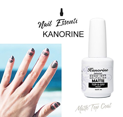 Kanorine Matte Top Coat & Base Coat UV LED Soak Off Gel Nail Polish Lacquer Manicure