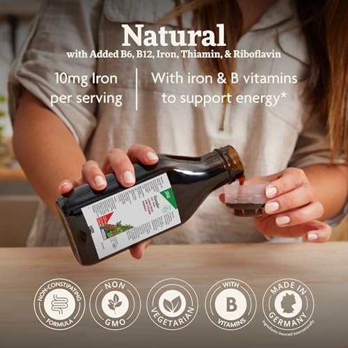 Floradix Iron & Herbs, Herbal Supplement for Men and Women, 8.5 fl oz - Image 3