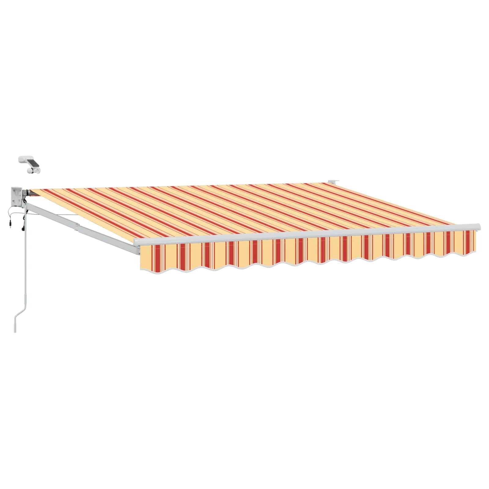 Toldo Motorizado 2,5 x 2 m con Sensor Integrado, Toldo Eléctrico con Manivela, Toldo Articulado Eléctrico con Mando a Distancia, Toldos Exterior Terraza 2,5 x 2 m