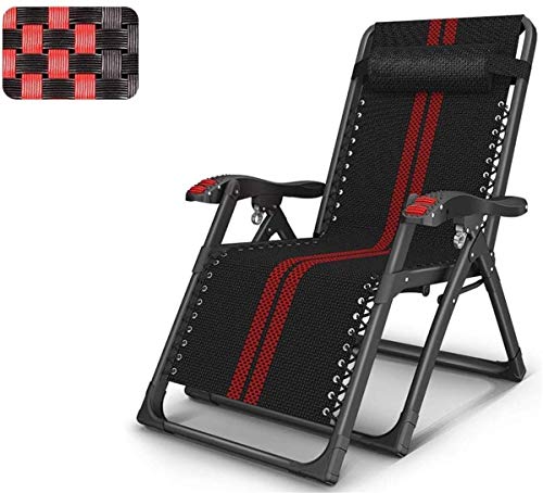 Chaise longue classique surdimensionnée pliante pour détente extérieure et maison
