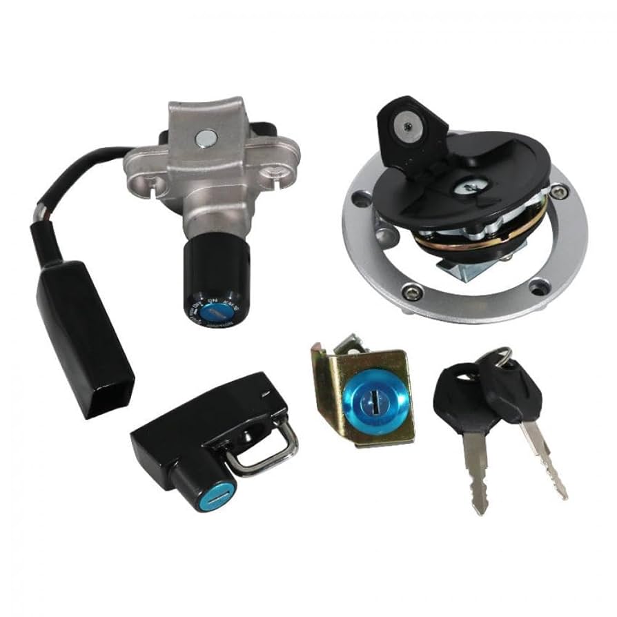 Fuel Tank Cap Ignition Switch Key Set Compatible with BR125
