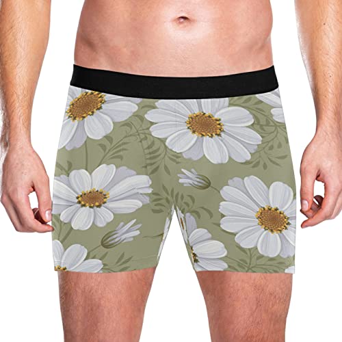 Bóxer para Hombre Vnurnrn Girasol de Algodón Elástico Pack de 2 Calzoncillos Cómodos 2