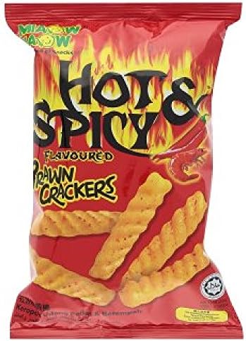 Miaow Miaow Crackers 60g x 6 Packs (Hot & Spicy Flavoured Prawn)
