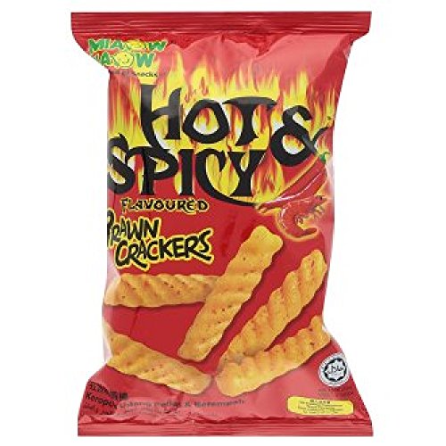 Miaow Miaow Crackers 60g x 6 Packs (Hot & Spicy Flavoured Prawn)