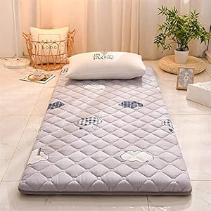 Traditionele Japanse futonmatras,Koreaanse vloermatras om te slapen,opvouwbaar,oprolbaar tatamimat-slaapmatras,draagbare campingmatras,vloerligstoel,slaapbank,F,twin(90x200cm)