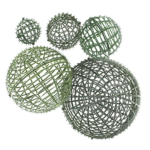 5Pcs Artificial Plant Topiary Ball Support Frame Grass Ball Shelf for Flower Arranging for Home Decor Wedding Decorations