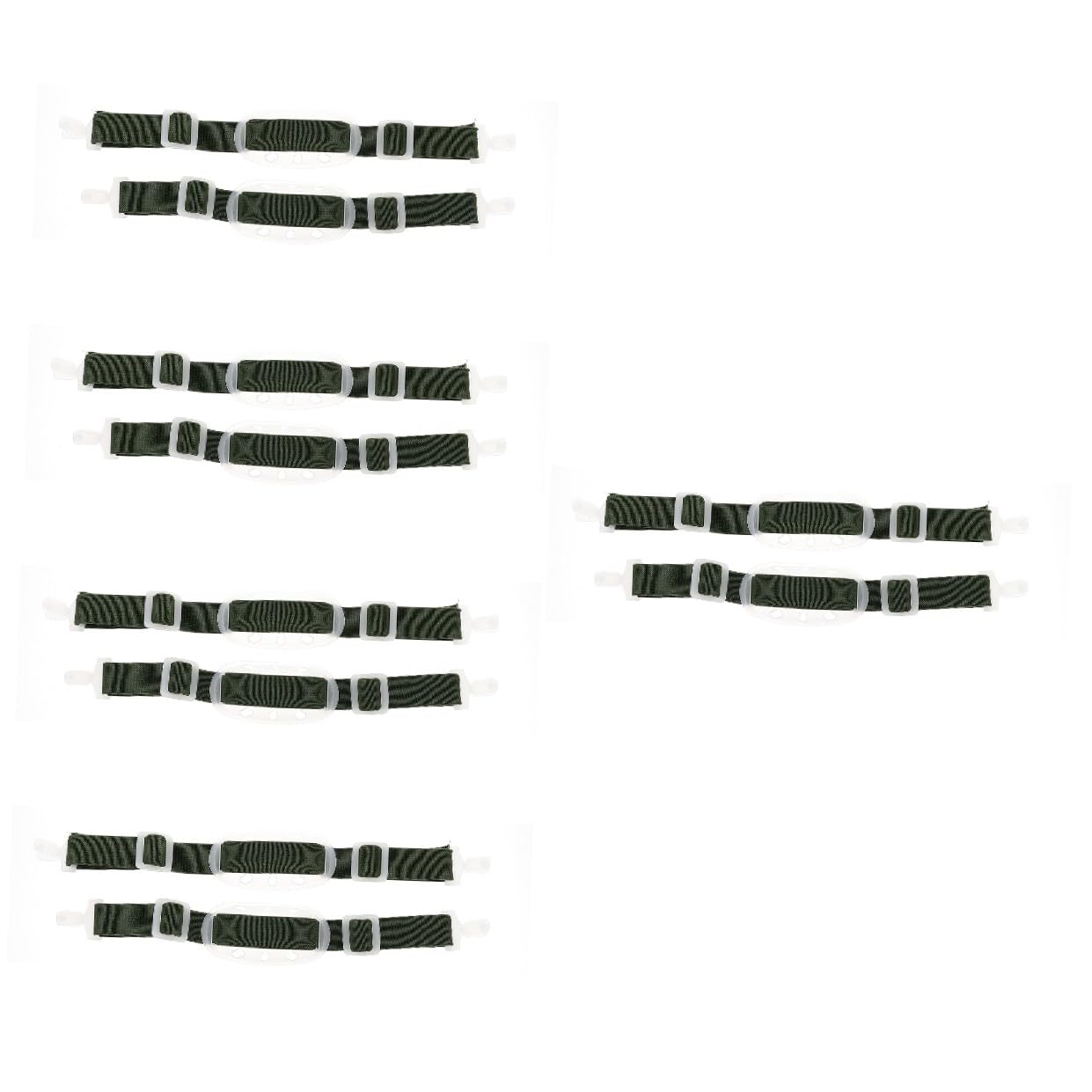 Homoyoyo 5 Series Accesorios Para Cascos Seguridad Correa Elastica Para Casco Correa Para Mentonera Elastica Para a De La Barbilla Del Verde El Plastico 2 Piezas X 5