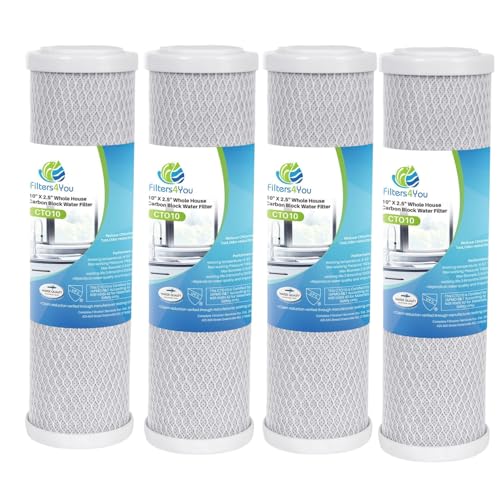CFS Carbon Block Filters for GE GXWH04F GXWH20F GXWH20S GXRM10 4 Pack