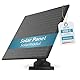 PetTec - Solar Panel für Überwachungskamera aussen Pet Cam - Solarmodul 4,4W in Schwarz - Für Outdoor Kameras mit Akku & USB-Port - Ideal für Pet Cam Produkte - Inkl. Ladekabel und Halterung
