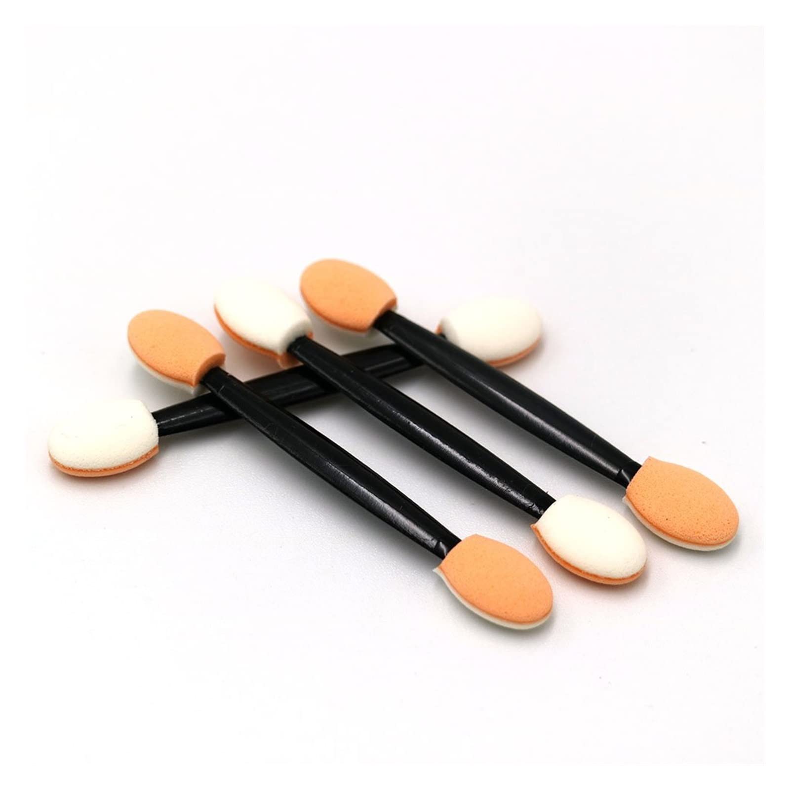 1000 stücke Doppelseitige Lidschatten Kosmetikpinsel Lidschatten Eyeliner Schwamm Lippenpinsel Einweg Make-up Augenpinsel Nagelkunstpinsel lingli(Color:5.5cm)