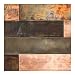 Aspect Peel & Stick Distressed Metal Panel (6X6 Inch Sample, Bronze Relic)