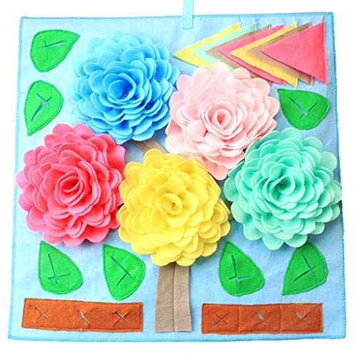 IFOYO - Alfombrilla de alimentación para perros, juguetes para perros con rompecabezas, portátil, lavable, manta de entrenamiento para mascotas para el instinto de forraje, liberación de estrés, flor