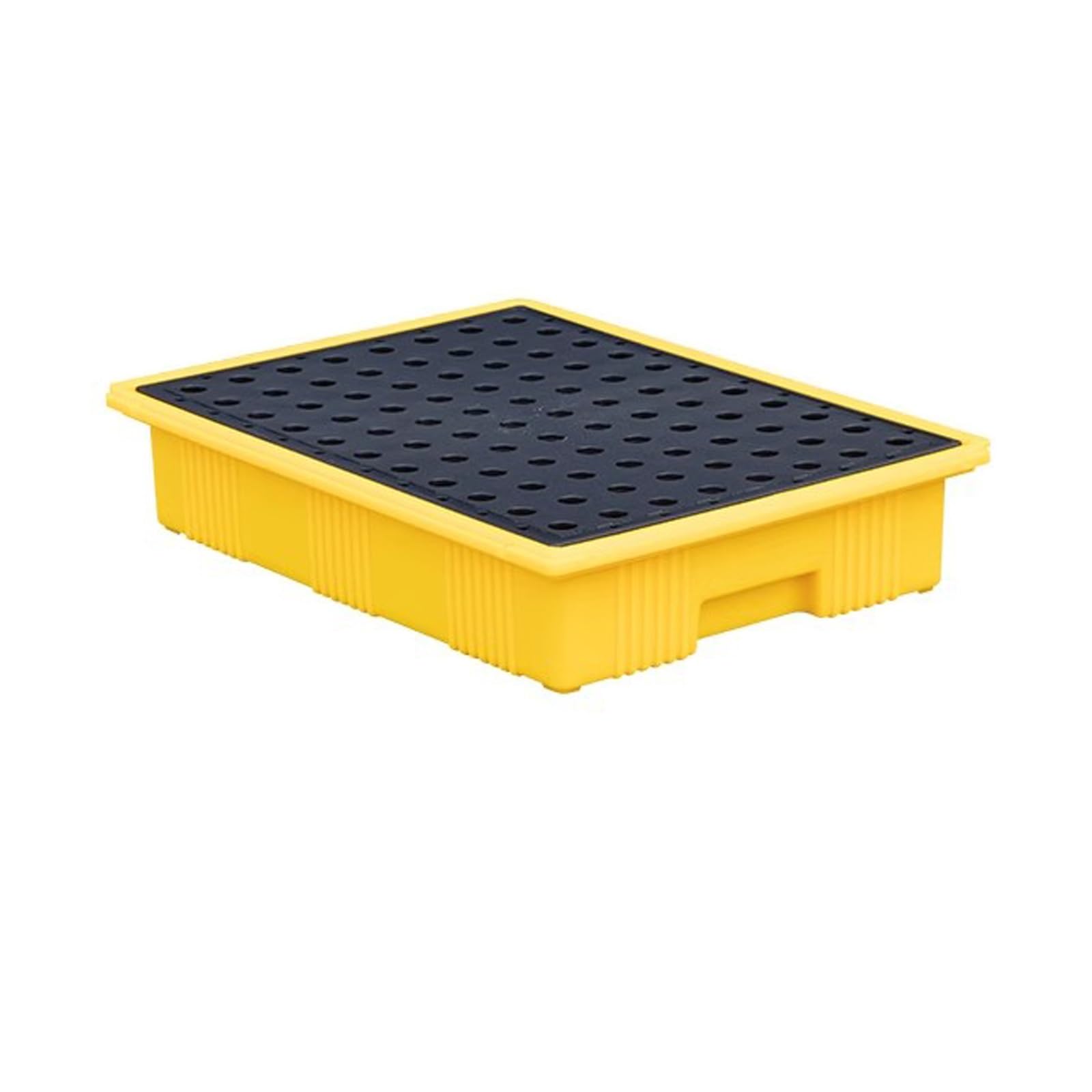 QUSYZD Stackable Modular Spill Containment Platform, Anti-Spill Plastic Pallet for Paint Buckets - Durable 26" x 14.2" x 4.7" Spill Platform for Safe Storage,19.5 * 14.2 * 4.1 in