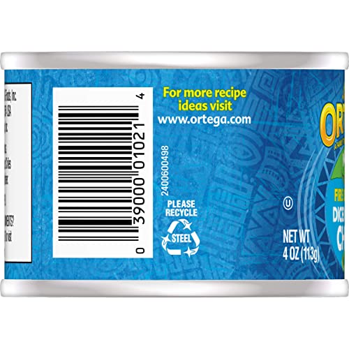 Ortega Peppers, Diced Green Chiles, Mild, 4 Ounce (Pack Of 24) #TOP3