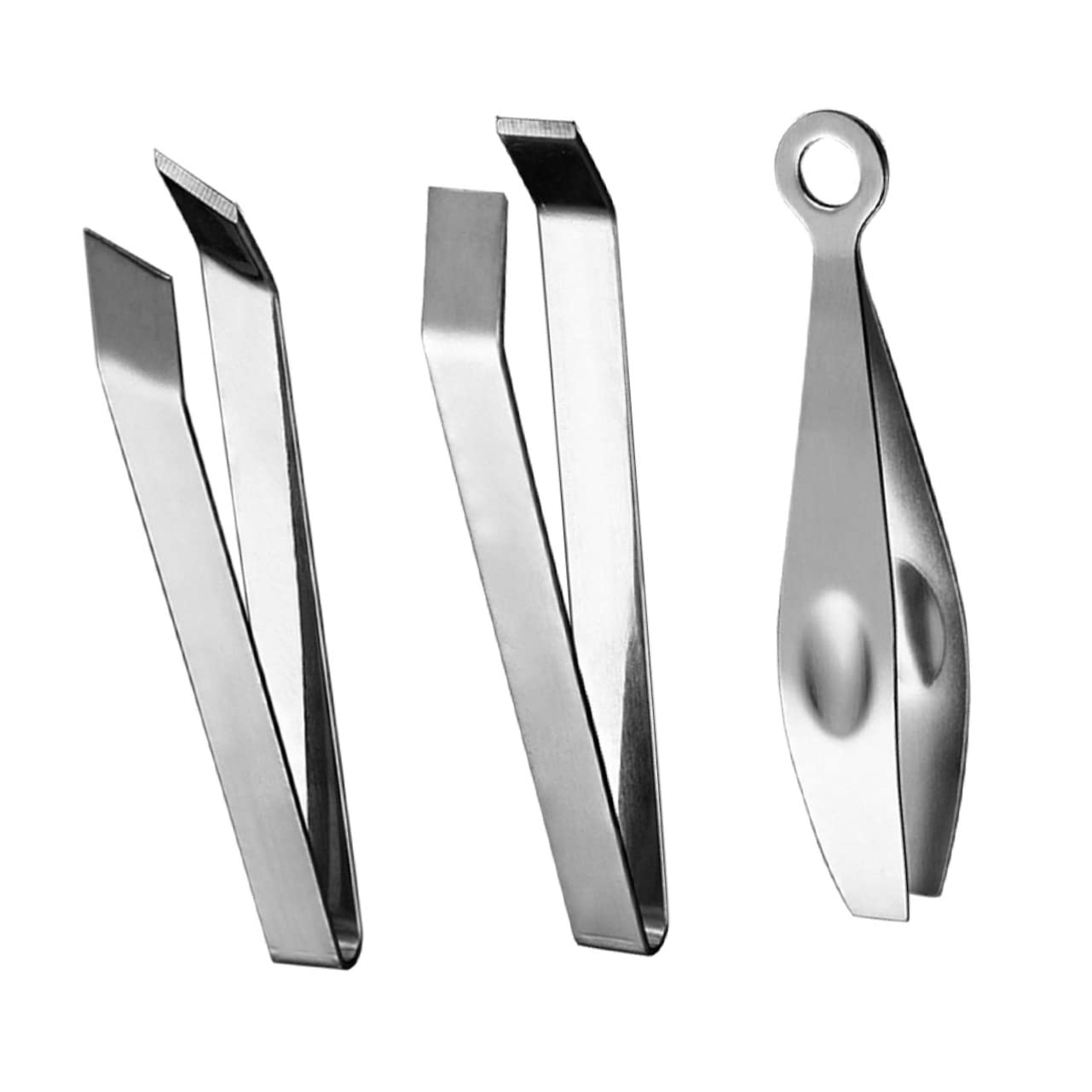 PartyKindom 3Pcs Stainless Steel Poultry Hair Removing Tweezers Durable Pluck Pliers for Chicken Hair Fish Bones and Culinary Use Essential Kitchen Tool for Hair Removal
