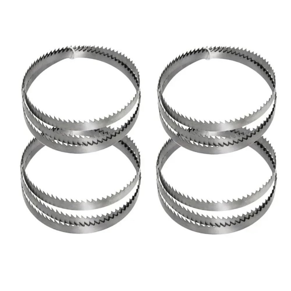 3pcs Bimetal Sawing Machine Steel Alloy Band Saw Blades, Bi-Metal M42 Band Saw Blade 2360x20x0.90mm 10-14T for Cutting Metal