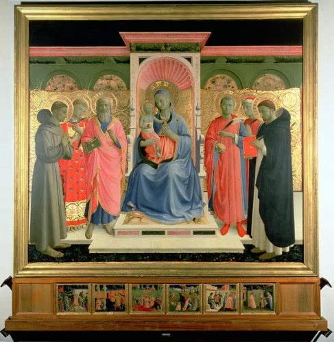 Poster Saint Pierre le Martyr de Fra Angelico Impression sur Toile 60x90cm