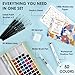 Grabie 50 Colors Premium All-In-One Water Color Paint Set - Detail Paint Brush Included, Watercolor Paints, Painting Sets, Art Supplies, Portable & Travel Watercolor Set, Amateur Hobbyists