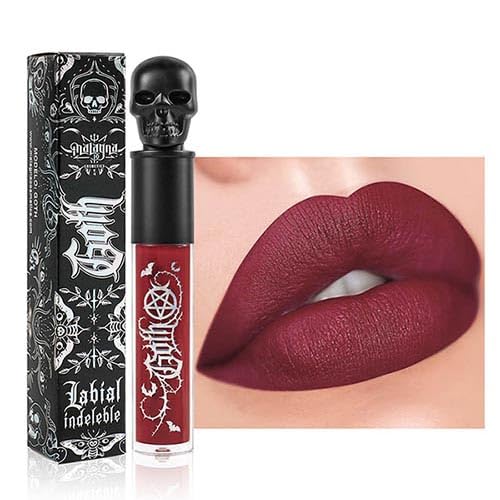Malagna Cosmetics Labial Calavera Ultrapigmentado matte 10gr (Wine Matte)