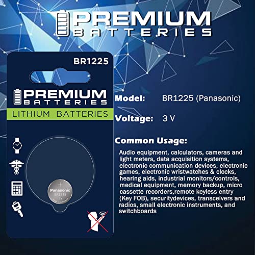 Batería Premium BR1225 Litio 3V Moneda 1 Unidad miniatura 2