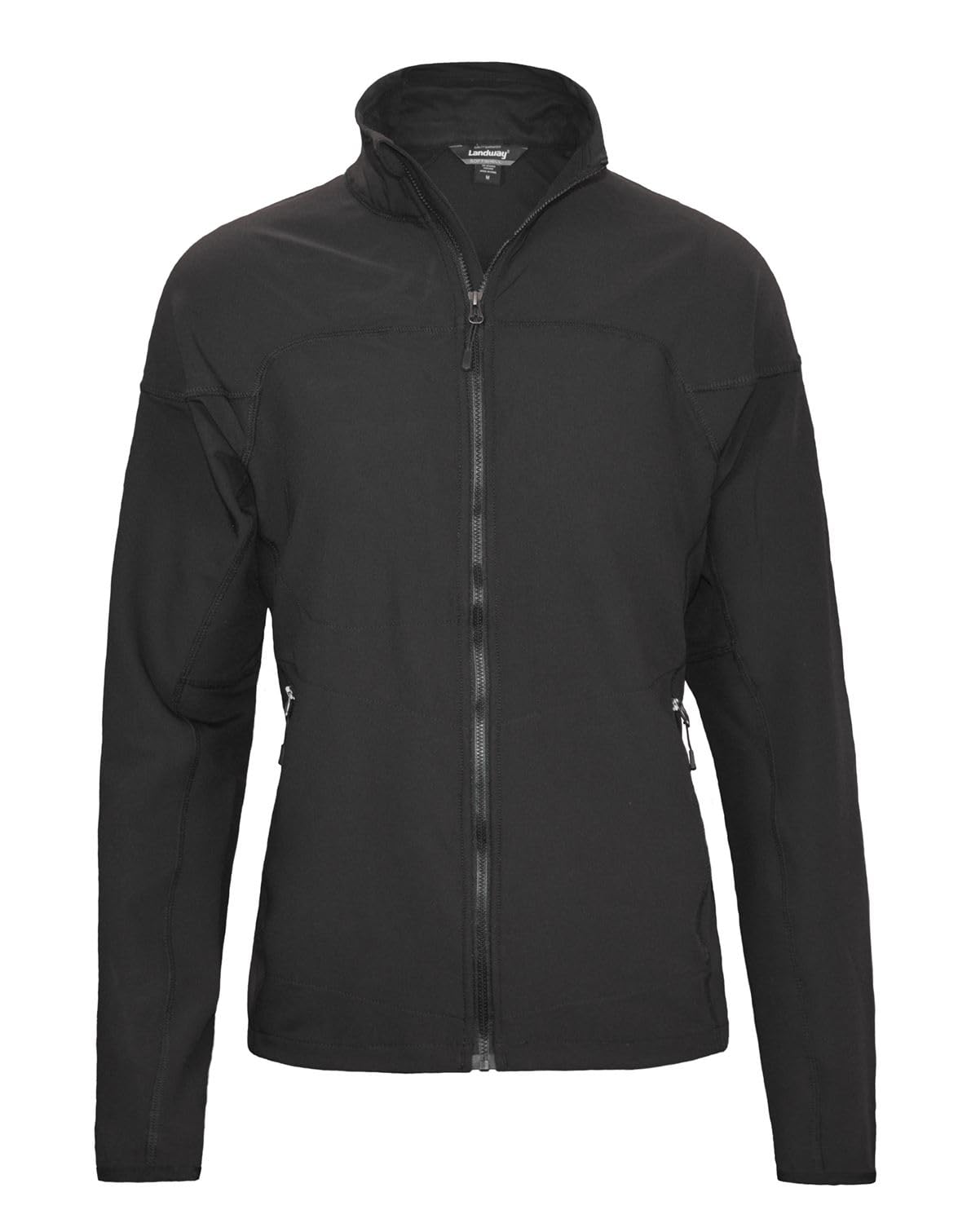 Landway Women's Lightweight soft shell jacket for running Athletc Fit -9470- Black - 3X-Large