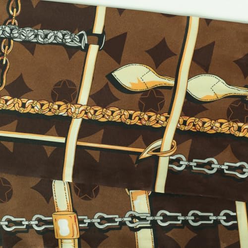 59" Mulberry Silk Like Head Scarf Women's Fashion Square Neck Satin Scarfs for Bag Hair Scarves Gift 59" * 5.9”3