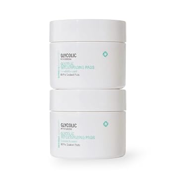 Serious Skincare Glycolic Acid Resurfacing Facial Pads, 60 Count, 2-Pack