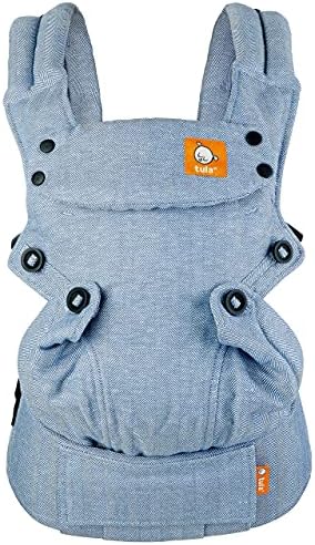 Baby Tula Explore Baby Carrier, Adjustable Newborn to Toddler Carrier, Ergonomic and Multiple Positions for 7 – 45 pounds (Linen Rain)