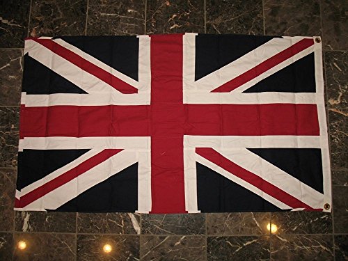 British Union Jack Flag 4 Ft X 6 Ft 100% Cotton & Embroidered Patch Combo Uk Great Britain British Empire … #TOP4