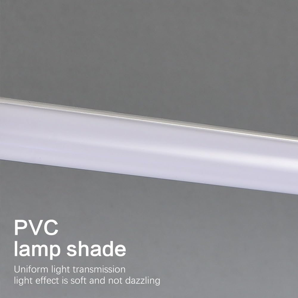 Suspension linéaire LED modulaire, lustre à tube long 6000 K, luminaire suspendu moderne épissable avec embouts multicolores for îlot de cuisine, salle à manger, bureau(Black,100cm)