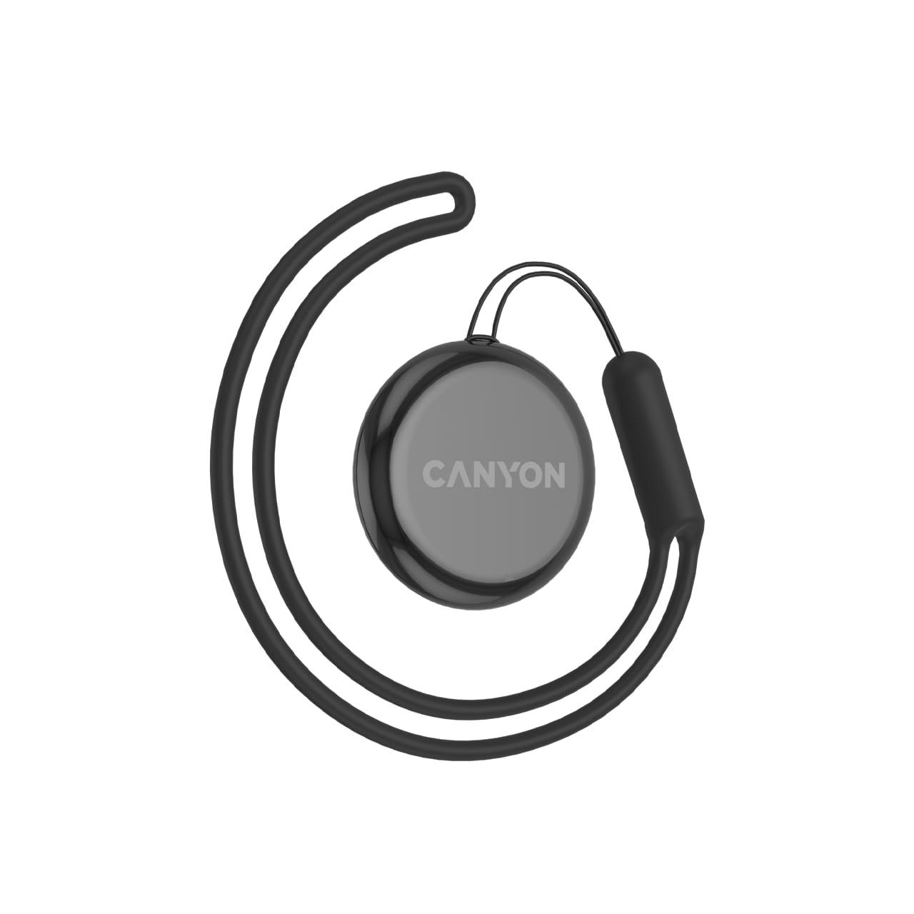 CANYON Smart Tag OnTag 1 Lot de 4 trackers d'articles Bluetooth, certifié Apple Find My, compatible iOS 14.5+, étanche IP66, noir