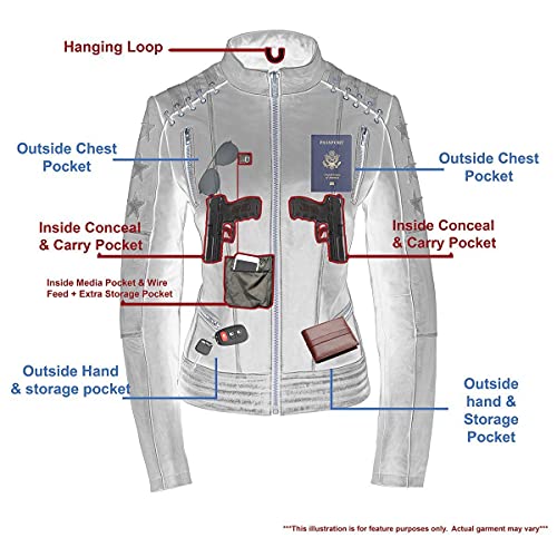 Image of Milwaukee Leather Women's 'Sporty and Elegant' Scooter Style Motorcycle Leather Rider Jacket