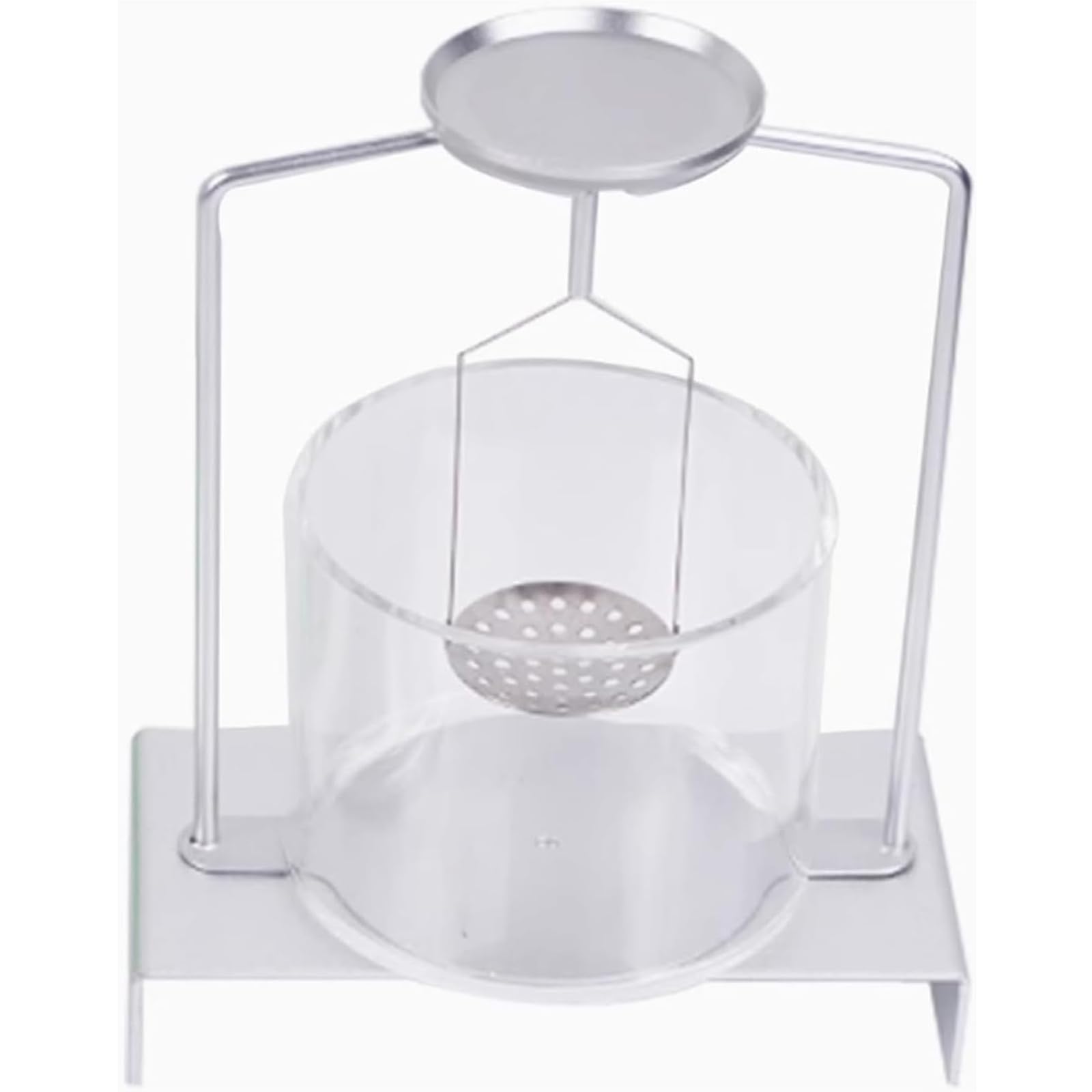 Misuratore di densità della pietra preziosa, tester di gravità specifico con tazza acrilica e supporto in metallo per laboratorio, test di gioielli