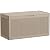 Greesum 100 Gallon Resin Patio Storage Box for Garden Tools, Outdoor Furniture Cushions, Pool Supplies, Light Brown