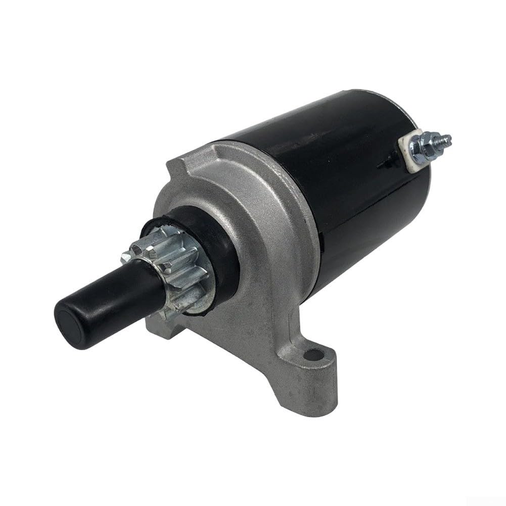 Para Tecumseh 36914 37425 Motor de arranque 12 V en sentido contrario a las agujas del reloj engranaje de piñón de 10 dientes negro compatible con Lester 5747 Stc0023 piezas de cortacésped de motor