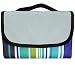 Attmu 78x59-Inch Water-Resistant Outdoor Mat - Blue Stripe