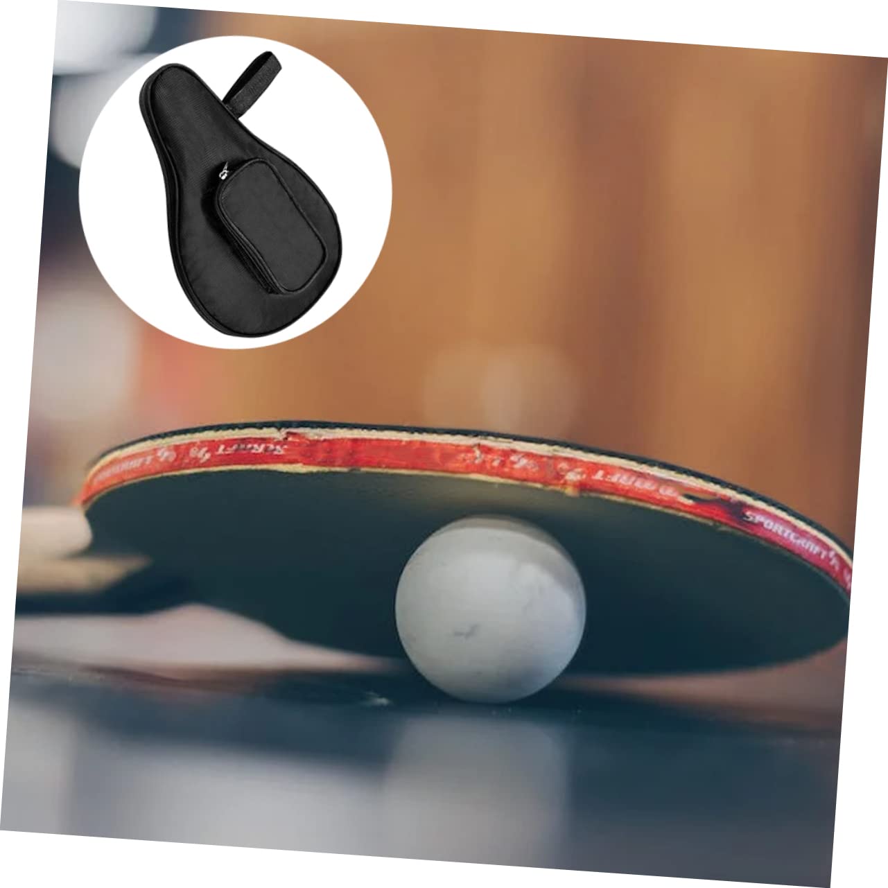 UPKOCH per Racchette Pong Custodia Portatile con Zip per Amanti Del Tennis Tavolo e Facile per Sportivi