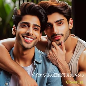Gay Couple AI Photo Collection v3 (Japanese Edition) eBook : CloverCat
