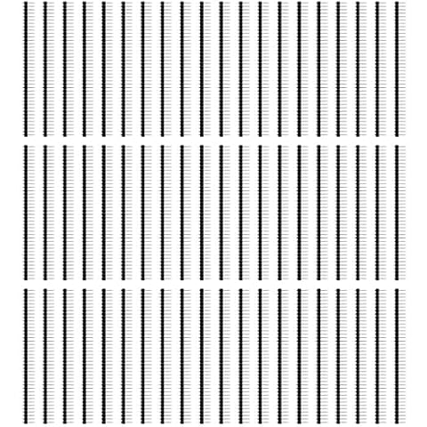 Stiftleisten Breakaway Leiterplatte einreihig Pin Header rechtwinklig männlich 40 Pin 2.54mm gerade Stiftleiste für Technologie Arduino Prototyp Schild, Himbeer Pin DIY60 Stück Cover