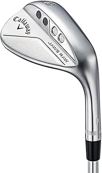 Amazon オーダーカスタム品 キャロウェイ 22モデル Jaws Raw ウェッジ ヘッドの仕上げ クロム ロフト角 バンス角 52s 10 シャフト Steel Fiber I110 フレックス S グリップ Callaway Lamkin クロスライン3line 黒 48g ノーブランド品 スポーツ アウトドア