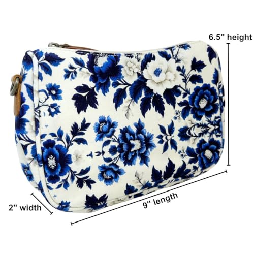 Myra Bag Floral Print Crossbody - Boho Vintage Shoulder Purse for Women2