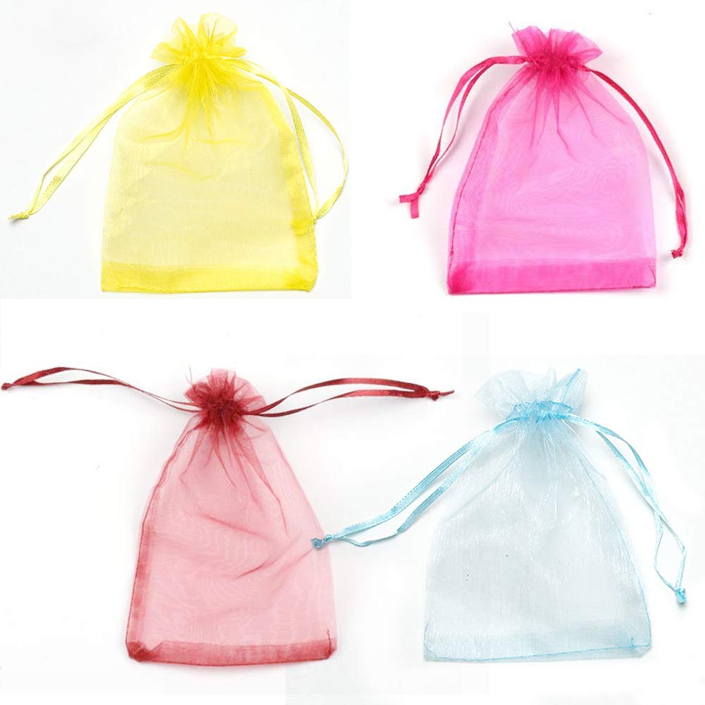 100 Sacchetti Regalo Organza 10x15 Cm - Per Matrimoni, Bomboniere, Gioielli - Foto 9