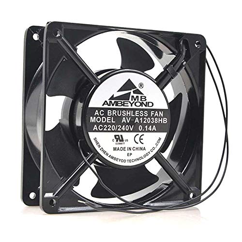 N / Acooling fan AMBEYOND,Server Cooler Fan AMBEYOND 220v 0.14A, Inverter Cooling fan for 120x120x38mm