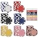 600pc Casino Poker Chips for Blackjack Chips Game,11.5 Gram Poker Chips Set for Texas Hold'em Casino Chips Poker Kit,Card Club Late Night Poker Games,Bulk Poker Chips with Texas Holdem 7 Colors