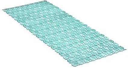 Tatay Alfombra de Bañera Antideslizante de PVC con Ventosas, Resistentes a Moho y Microbios, Anti-Bacteriano, Diseño Piscis, Turquesa. Medidas 97 x 36 ...