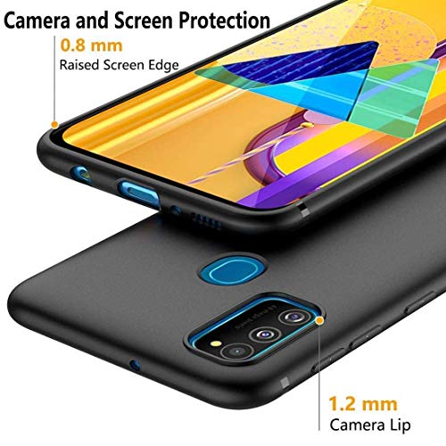 Image of Mobile Back Cover Case for Oppo A53(2020) (Silicone Case|CameraProtection|Black SC1510)