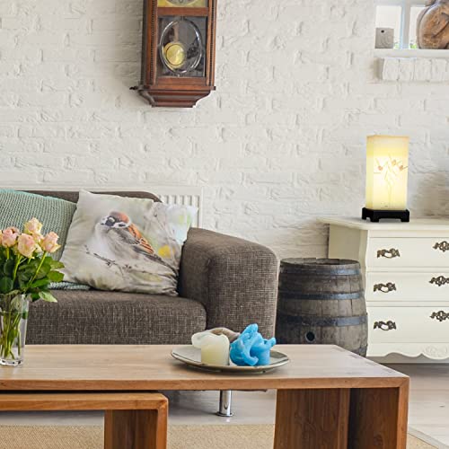 Import Nomad Unbound Japanese Lamp Lantern Asian Lamp - Table Lamp Japanese Decor Cherry Blossom Lamp For Nightstand, Dresser, Living Room, Kids Room, Dorm, Office (Instructions + Lightbulb Included) #TOP4