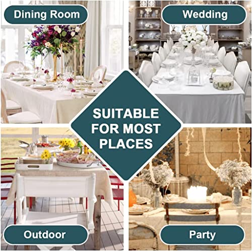 Curdesi Tablecloth Yellow & Gray Quatrefoil Geometric Table Cover 70Inch Round Washable Table Cloth For Kitchen Dinning Party Tabletop Modern Decoration #TOP6